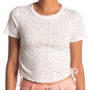 NWT Elodie Floral Tee Short Sleeve Shirt Floral Style Size Small